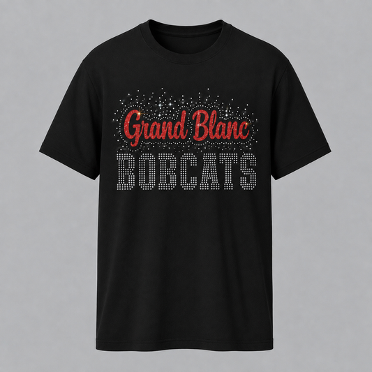 Rhinestone Sports T-Shirt – Custom Bling School Spirit T-Shirt | Unisex S–4X