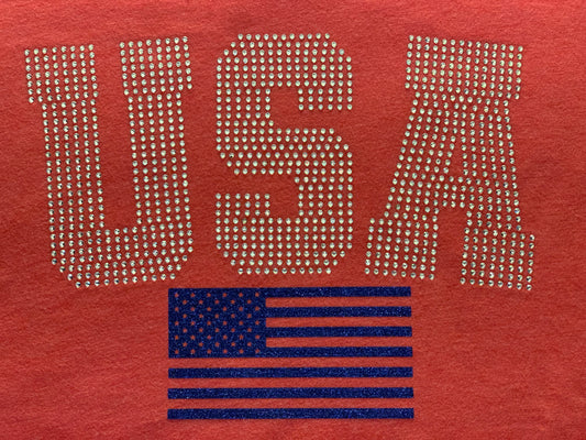 USA Bling Rhinestone T-Shirt
