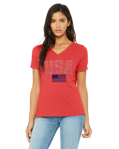 USA Bling Rhinestone T-Shirt